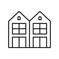 barracks icon, barracks line art - simple line art of barracks, perfect for barracks logos and icons