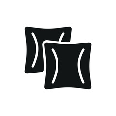 Throw pillow icon vector design templates simple and modern