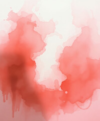 Obraz premium Soft crimson hues blend seamlessly to create an ethereal atmosphere in this abstract watercolor masterpiece