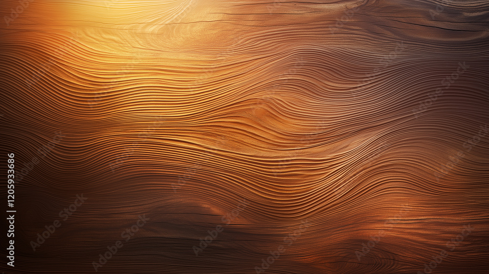 Poster beautiful wood grain background with detailed texture and warm tones. flowing patterns create sense 