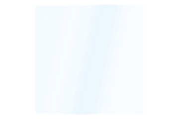 Square glass reflecting sunlight. Realistic light reflections with blue tint. Png illustration.