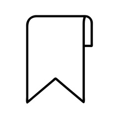 bookmark icon, bookmark line art - simple line art of bookmark, perfect for bookmark logos and icons