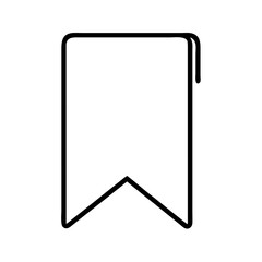 bookmark icon, bookmark line art - simple line art of bookmark, perfect for bookmark logos and icons