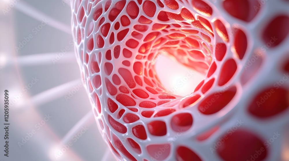 Poster dynamic abstract spiral design digital space 3d visualization modern environment close-up view conce
