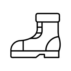 boots icon, boots line art - simple line art of boots, perfect for boots logos and icons