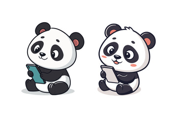 
Panda with Smartphone Vector, perfect for adding a playful and modern touch to your designs. This high-quality vector illustration features an adorable panda holding a smartphone, ideal for stickers,
