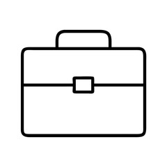 briefcase icon, briefcase line art - simple line art of briefcase, perfect for briefcase logos and icons