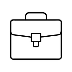 briefcase icon, briefcase line art - simple line art of briefcase, perfect for briefcase logos and icons