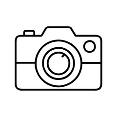 camera icon, camera line art - simple line art of camera, perfect for camera logos and icons