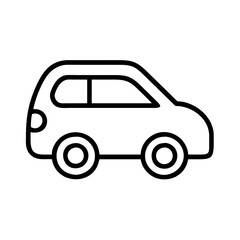 car icon, car line art - simple line art of car, perfect for car logos and icons