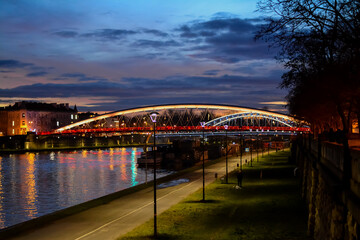 Fototapeta premium bridge sunset