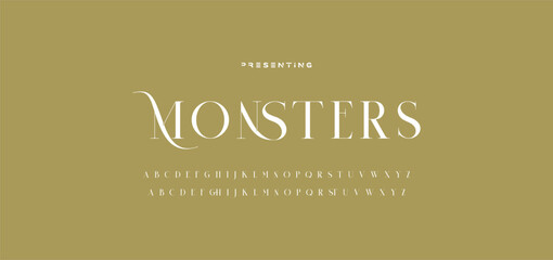 Elegant ligature alphabet letters font logo. Typography luxury classic lettering serif fonts decorative wedding vintage retro logos, design for fashion,beauty shop and brand . vector illustration