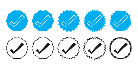 Checkmark icon. Green check mark vector set. Checked checkbox sign. Approved symbol. Isolated v checkmark icon.