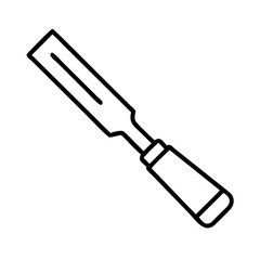 chisel icon, chisel line art - simple line art of chisel, perfect for chisel logos and icons