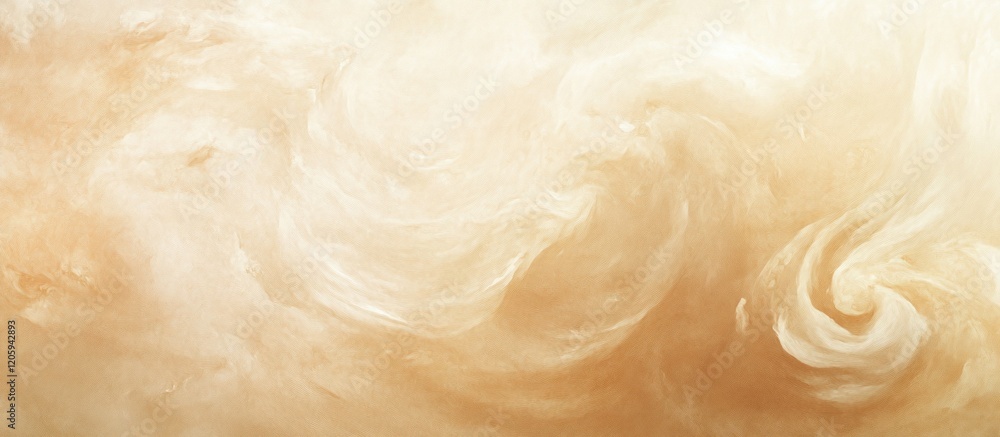 Poster abstract textured backdrop with swirling brushstrokes in warm beige tones creating a dreamy effect
