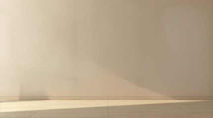 empty wall in room, background for product presentation