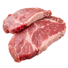 Fototapeta premium crude meat on transparent background