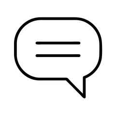comment icon, comment line art - simple line art of comment, perfect for comment logos and icons