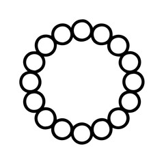 counting beads icon, counting beads line art - simple line art of counting beads, perfect for counting beads logos and icons