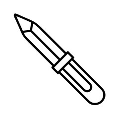 Fototapeta premium craft knife icon, craft knife line art - simple line art of craft knife, perfect for craft knife logos and icons