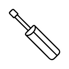 cricket bat icon, cricket bat line art - simple line art of cricket bat, perfect for cricket bat logos and icons