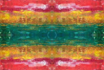 Kaleidoscopic Abstract Art with Vibrant Multicolor Patterns and Intricate Swirl Designs