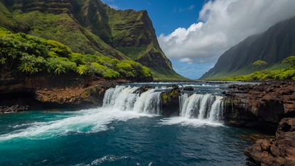 Fototapeta premium Seljalandsfoss waterfall in southern Iceland