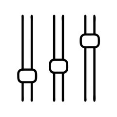 equalizer icon, equalizer line art - simple line art of equalizer, perfect for equalizer logos and icons