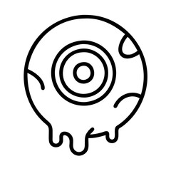 eyeball icon, eyeball line art - simple line art of eyeball, perfect for eyeball logos and icons