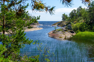 Ladoga skerries Islands of Lake Ladoga summer 
