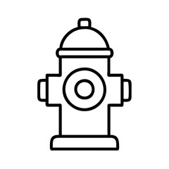 fire hydrant icon, fire hydrant line art - simple line art of fire hydrant, perfect for fire hydrant logos and icons