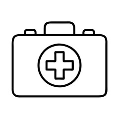 first aid icon, first aid line art - simple line art of first aid, perfect for first aid logos and icons