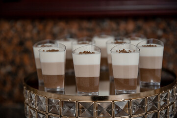 luxury wedding candy bar sweets on the table