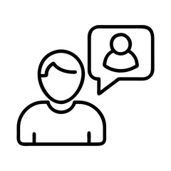 friend request icon, friend request line art - simple line art of friend request, perfect for friend request logos and icons