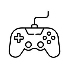 gamepad icon, gamepad line art - simple line art of gamepad, perfect for gamepad logos and icons