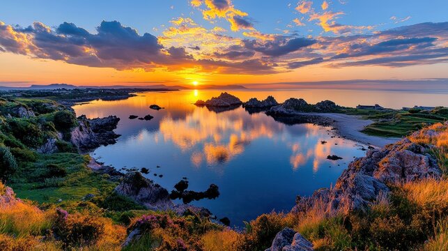 Breath-taking View of Port Manech in Finistere, Brittany, France - Scenic Panorama