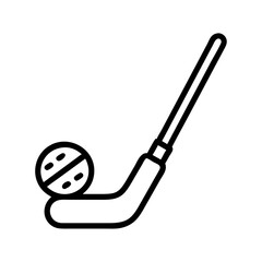 golf club icon, golf club line art - simple line art of golf club, perfect for golf club logos and icons