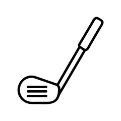 golf club icon, golf club line art - simple line art of golf club, perfect for golf club logos and icons