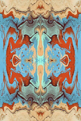 Kaleidoscopic Abstract Art with Vibrant Multicolor Patterns and Intricate Swirl Designs