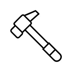 hammer icon, hammer line art - simple line art of hammer, perfect for hammer logos and icons