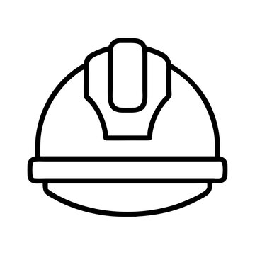 recommend clip art: hard hat icon, hard hat line art - simple line art of hard hat, perfect for hard hat logos and icons