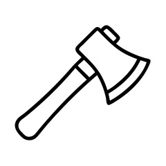 hatchet icon, hatchet line art - simple line art of hatchet, perfect for hatchet logos and icons