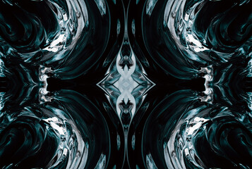 Kaleidoscopic Abstract Art with Vibrant Multicolor Patterns and Intricate Swirl Designs