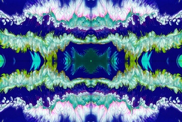 Kaleidoscopic Abstract Art with Vibrant Multicolor Patterns and Intricate Swirl Designs
