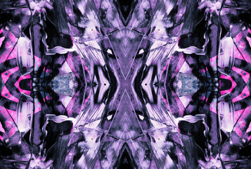 Kaleidoscopic Abstract Art with Vibrant Multicolor Patterns and Intricate Swirl Designs