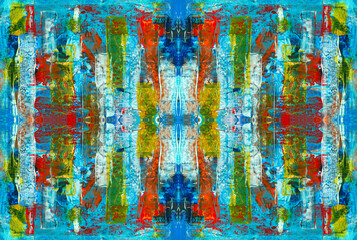 Kaleidoscopic Abstract Art with Vibrant Multicolor Patterns and Intricate Swirl Designs