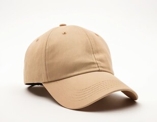 Fototapeta premium A stylish beige cap, perfect for casual outings and sunny days.