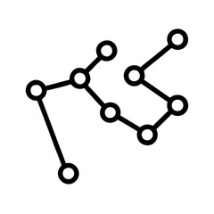 horoscope chart icon, horoscope chart line art - simple line art of horoscope chart, perfect for horoscope chart logos and icons