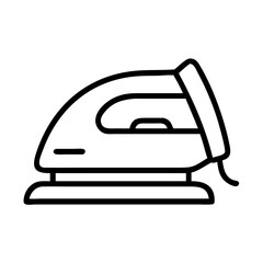 iron icon, iron line art - simple line art of iron, perfect for iron logos and icons