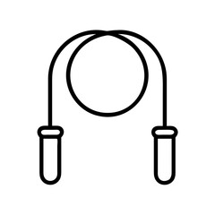 jump rope icon, jump rope line art - simple line art of jump rope, perfect for jump rope logos and icons